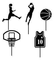 Comprar Cake Topper Adorno Mini Cup Cake - Basquet X 5 Unid