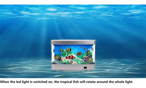 Lámpara Led Dinámica Virtual Para Pecera Dolphin Artificial