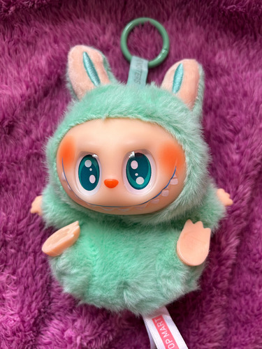 Labubu Peluche Llavero, Regalo Niños, Colores (14x8cm Aprox) Verde Claro
