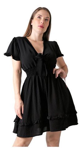 Vestido Mujer Casual Negro Stfashion 52405000