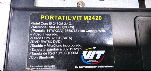 Mt2420 Para Repuestos, Pantalla, Memorias, Bisagras,dvd