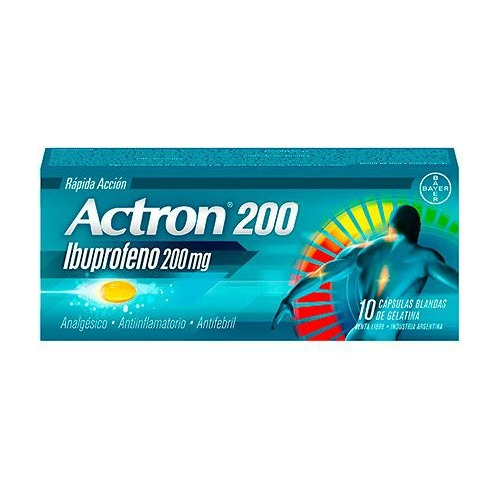 Actron 200mg 10 Capsulas