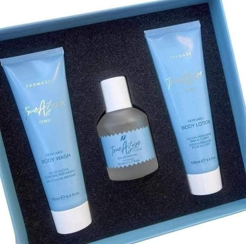 Set True Azure Femme Farmasi Perfume Para Mujer 50 Ml