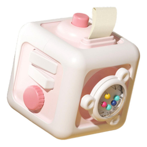 Cubo De Actividades, Juguete Sensorial, Educativo, Cubo Rosa