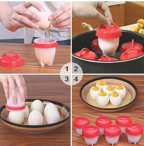 Moldes De Silicona Para Hervir Huevos Cocina