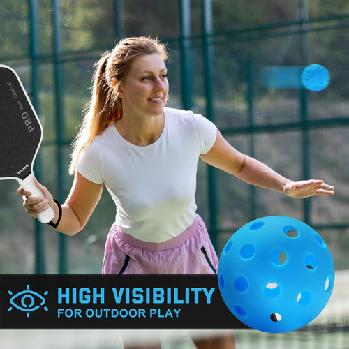 Pelotas Sukeen Para Pickleball, Diseño Neon, 20 Unidades