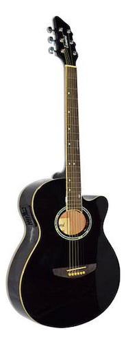 Guitarra Electroacustica Leonard Con Corte La262bk Eq