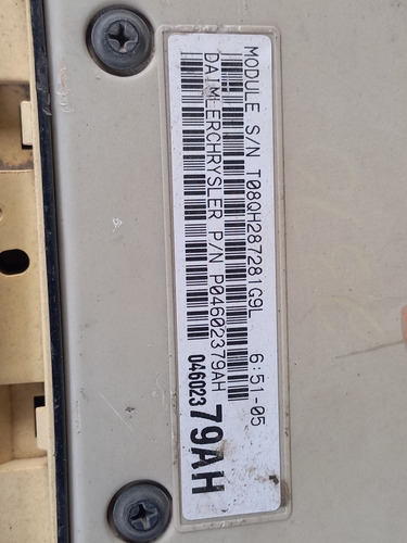 Modulo Caja De Fusibles Bcm Cirrus Stratus 01-06 #561 (Usado)