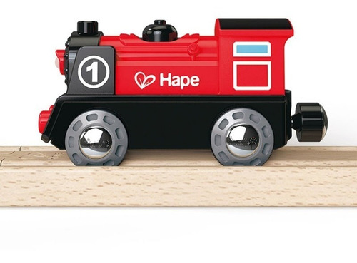 Locomotora Roja Hape Juego De Tren Didactico 