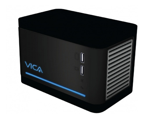 Regulador Vica On-guard 1500va/700w Regulacion 5 Pasos 8 /vc Color Negro