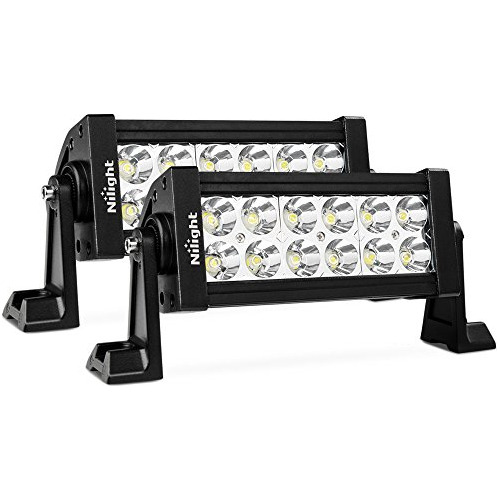 Nilight Led Barra De Luces 2pc 7inch 36w Spot Led Luz De Tra