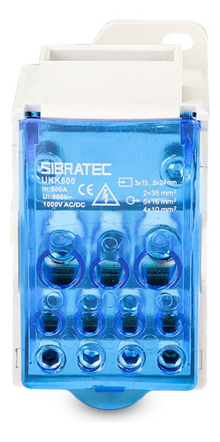 Sibratec Bloco De Distribuição Ukk 500a 1 Entrada 11 Saídas