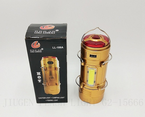 Lampara Solar Camping Recargable De 9 Leds Luz Blanca