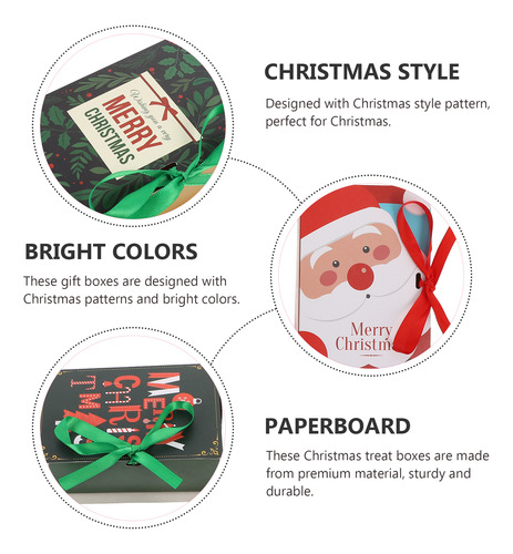 4 Cajas De Caramelos Navideños, Exquisitas Cajas De Regalo P