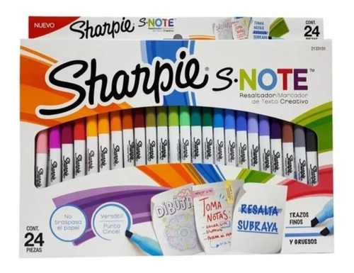 Marcadores Sharpie De Texto 24 Unidades Sryj