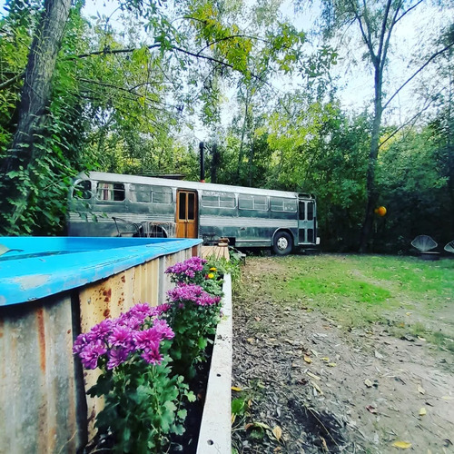 Imagen 2 de 15 de Alquilo Cabaña Tigre Glamping Bus Llegas En Auto Feriado