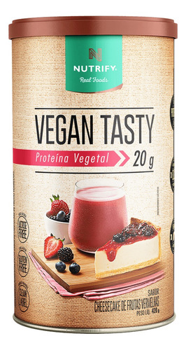 Proteína Vegetal Vegan Nutrify Tasty Cheesecake De Fruta Ver