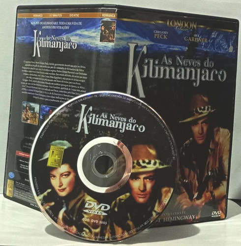 Dvd As Neves Do Kilimanjaro 1952-novo-orginal