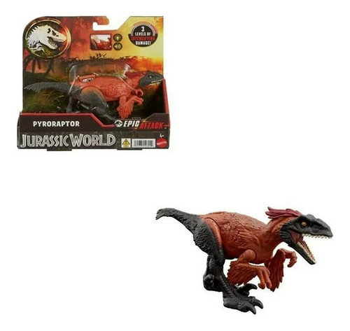 Jurassic World Dinosaurio Pyroraptor Epic Attack