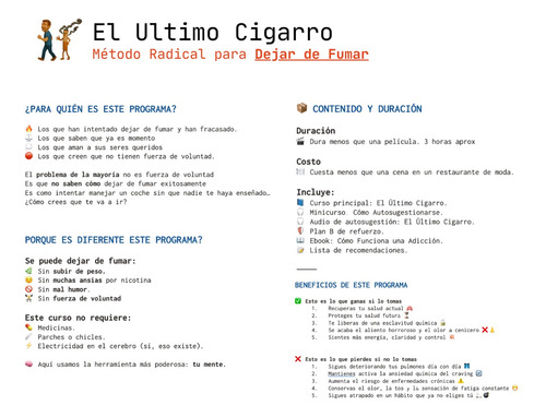 Euc - Método Para Dejar De Fumar Cigarro (con Autosugestión)