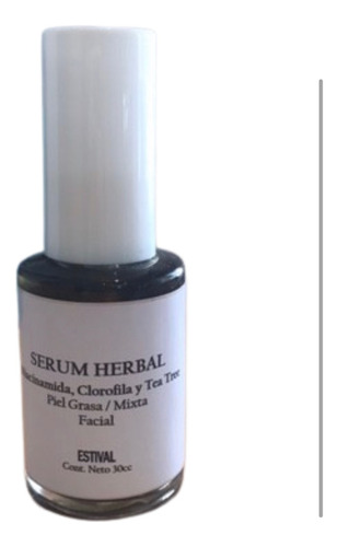 Serum Herbal Vegano Con Niacinamida Antiacne