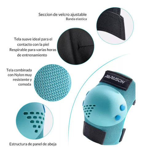 Kit Protecciones Profesional Rollers Patin Skate Niño/adulto