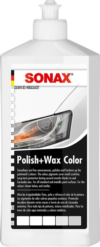 Sonax Cera Pulitura Color Blanco 500ml
