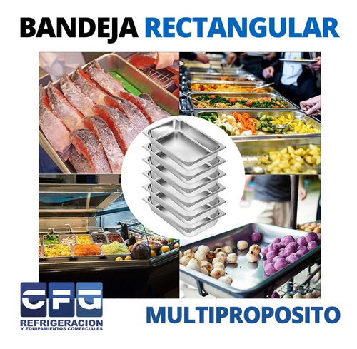 Bandeja Acero Inoxidable 44 X 33 X 13 Cm Fuentones- Asaderas