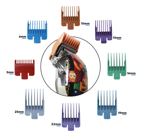 Maquina Cortar Cabelo Kemei Profissional Grafites Max-2092 Cor Estampada 127/220V