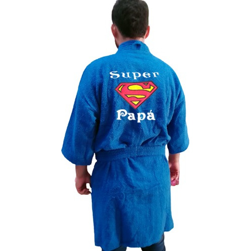 Batas De Baño Personalizadas Para Hombre - Batas Super Papá