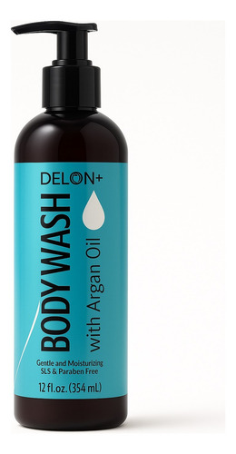 Delon Gel De Ducha Hidratante Con Aceites Naturales 354ml Fragancia Aceite De Argán