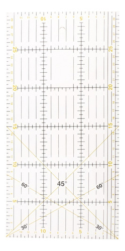 Boo 30 * 15 Cm Claro Acrílico Regla Edredón Patchwork