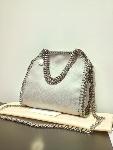 Bolso Bandolera Stella Mccartney Gris Con Cadena Pequeña De