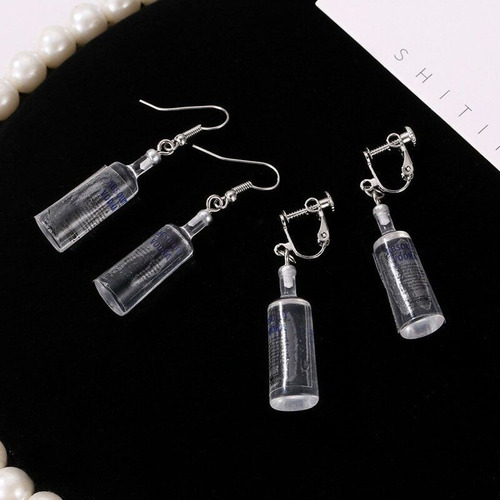 Aretes Botella Absolut Vodka Moda Kawaii Miniatura Mod.j409