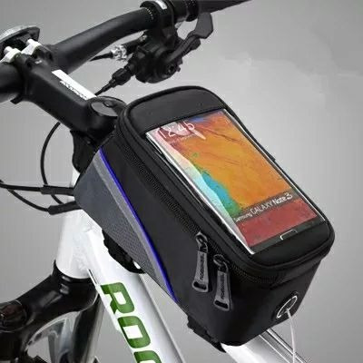 Imagen 2 de 9 de Bolso Maleta Alforja Porta Celular Para Bicicleta