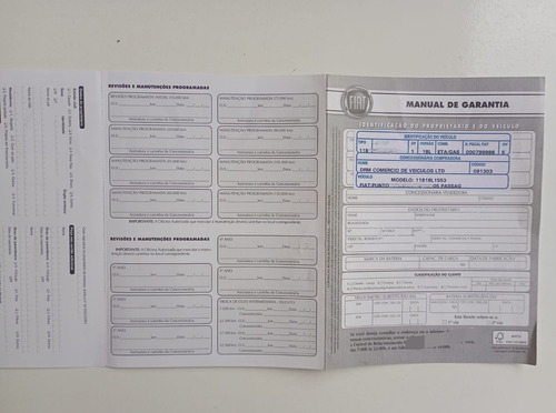 Manual Do Proprietário Fiat Punto 2012, 2013 Completo