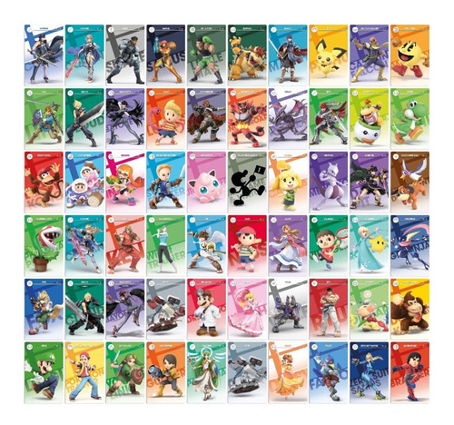 83 Tarjetas Amiibo Card- Colección Super Smash Bros Ultimate