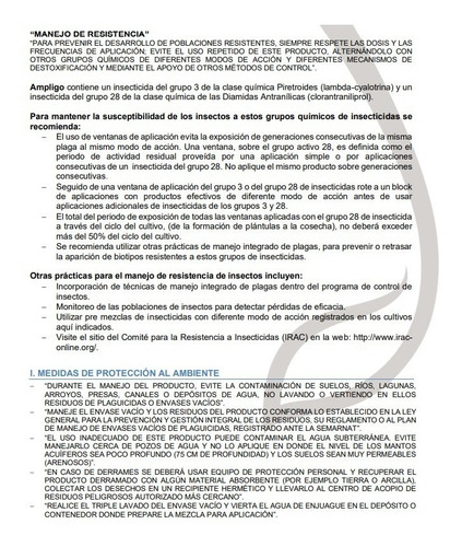 Ampligo Insecticida Foliar Syngenta
