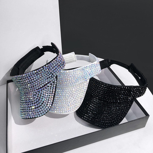 Sombrero Para El Sol Con Visera De Diamantes De Imitación