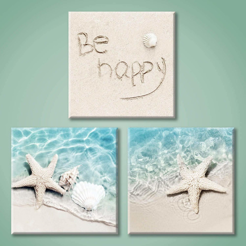 Playa Starfish Canvas Arte De La Pared Starfish And Con...