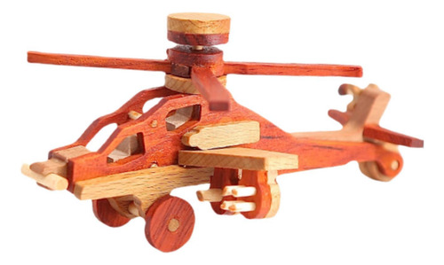 Modelo De Avión De Madera Hecho A 270 Mm X 195 Mm X 100 Mm