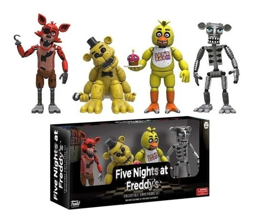 Kit 02 Five Nights At Freddys Foxy Animatronic Chica