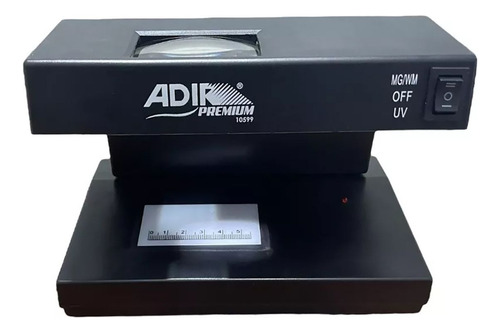 Detector De Billetes Falsos Con Lupa Regla 3x Led Uv 9w