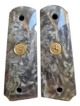 Comprar Cachas Nacaradas Gris Moneda Dorada Colt 1911 38 45