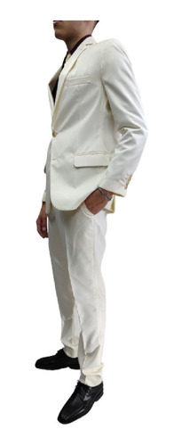Imagen 4 de 10 de Ambro Traje Saco Y Pantalon Maxima Calidad Beige