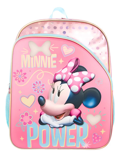 Mochila Escolar Primaria Minnie Mouse Ruz