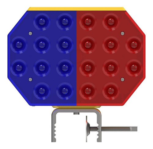 Semáforo Solar, Semáforo Led Rojo Azul, Lámpara De