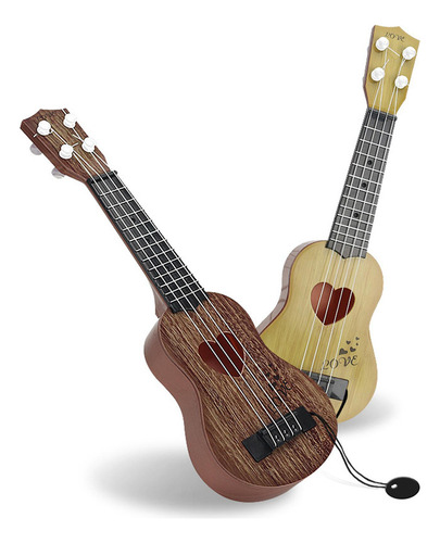 Mini Kids Ukulele Guitar Toy/ 4 Amarillo 38x12.5cm Amarillo