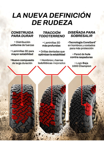 Llanta Bfgoodrich 245/75r16 120/116s All-terrain T/a Ko3