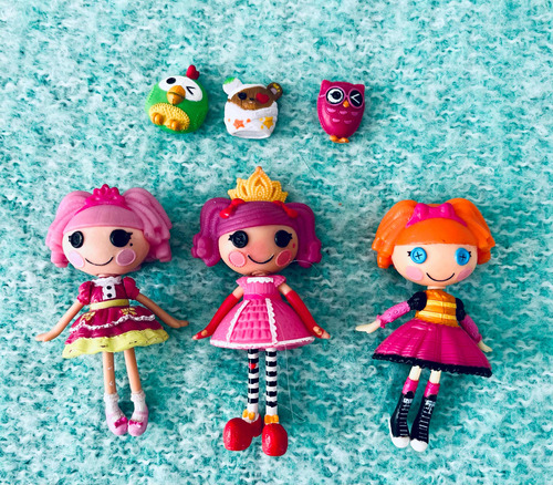 Lote De 3 Lalaloopsy Mini C/ Mascotas Gratis